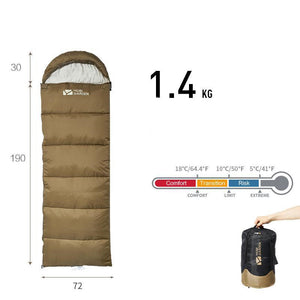 Experience Comfort with the Thickened Winter Mummy Sleeping Bag